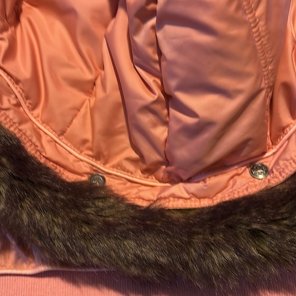 Juicy Couture Belle D'Juicy pink reversable puffer vest kids size 12 - Picture 11 of 13